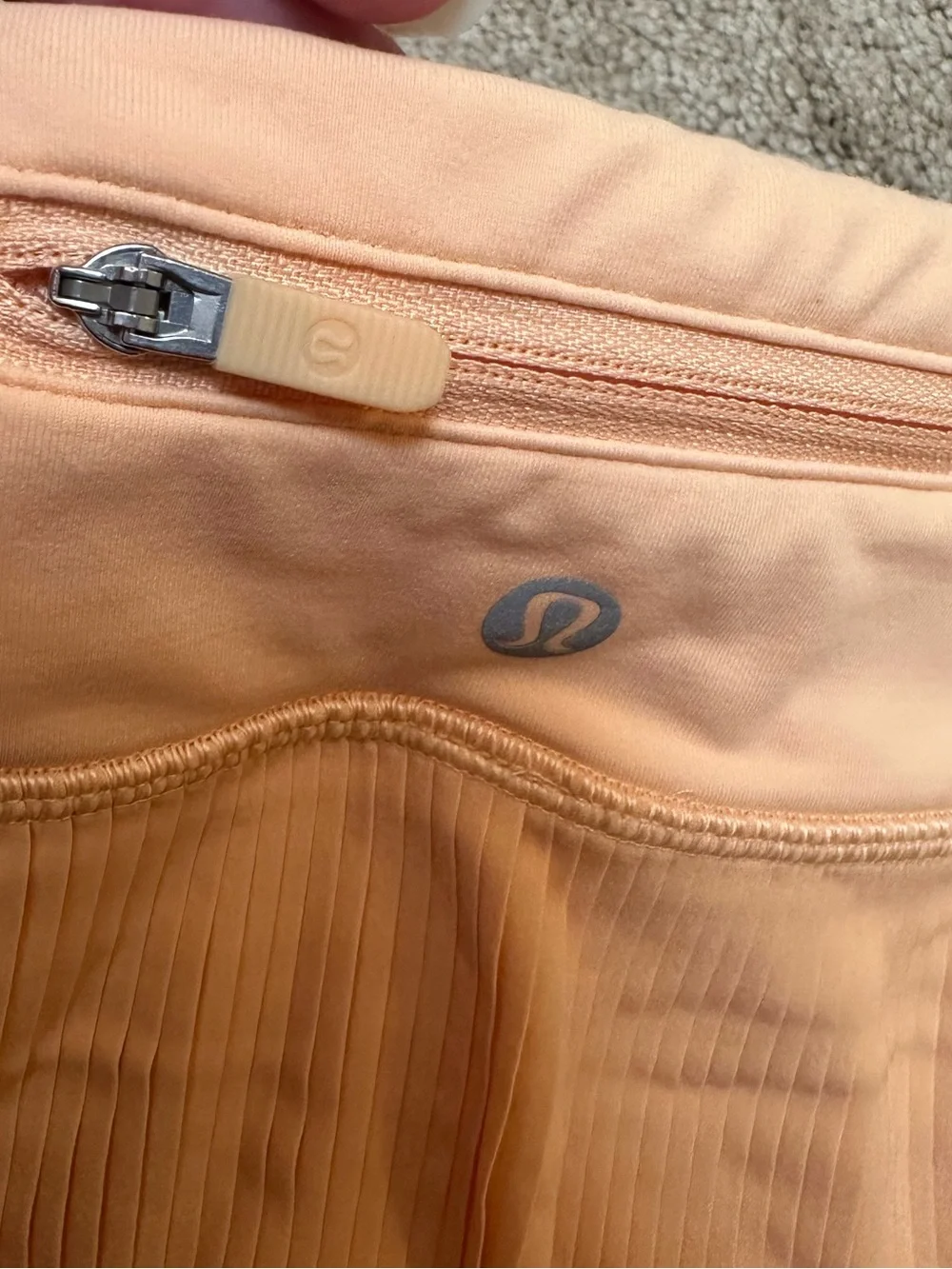 Lululemon Pleat To Street Skort Peach Orange Tennis Preppy Skirt Pickleball 12
